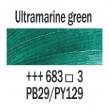 Farba olejna Rembrandt 15ml seria 3 - kolor 683 Ultramarine green